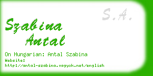 szabina antal business card
